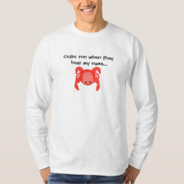 クールな赤いカニ Tシャツ