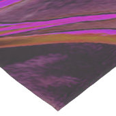 クールな赤、青、ピンクのアブストラクトフラワースワール ミディアムテーブルランナー (コーナー)