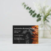 クールな車のテーマの車のな名刺 名刺 (スタンド正面)