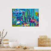 クールな車の貨物船のトラック運転手の芸術ポスター ポスター (キッチン)