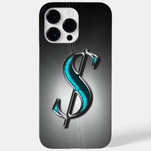 クールな輝き ターコイズシルバー ドル記号プリント Case-Mate iPhone 14 PRO MAXケース
