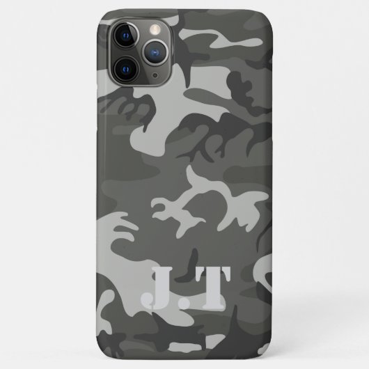 クールな都会の迷彩柄モノグラム Case-Mate iPhoneケース (裏面)