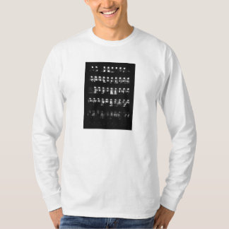 クールな都市プリントメンズ長袖の上 Tシャツ