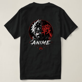 クールな都市型アニメストリートウェアグラフィックTシャツ Tシャツ