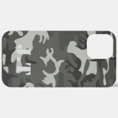 クールな都市迷彩モノグラム Case-Mate iPhoneケース (裏面 (横))