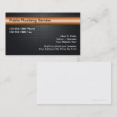 クールな配管の名刺 名刺 (正面/裏面)