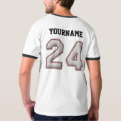 クールな野球のステッチの一見を用いる第24 Tシャツ (裏面フル)