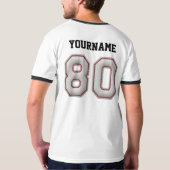 クールな野球のステッチの一見を用いる第80 Tシャツ (裏面)
