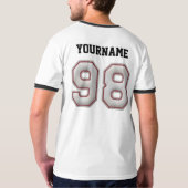 クールな野球のステッチの一見を用いる第98 Tシャツ (裏面フル)