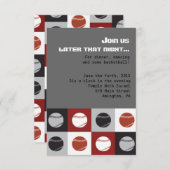 クールな野球のバーのバルミツワーのパーティーカード 招待状 (正面/裏面)