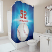 クールな野球|のスポーツのギフト シャワーカーテン (インサイチュ)