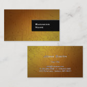 クールな金ゴールドの技術の質の名刺 名刺 (正面/裏面)