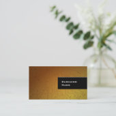 クールな金ゴールドの技術の質の名刺 名刺 (スタンド正面)