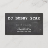 クールな金ゴールドDJおよび生産者アイコン名刺 名刺 (裏面)