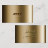 クールな金属青銅色の手品師 名刺 (正面/裏面)