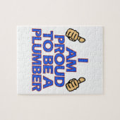 クールな鉛管工のデザイン ジグソーパズル (横)