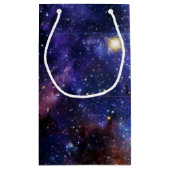 クールな銀河系の星雲 スモールペーパーバッグ (裏面)