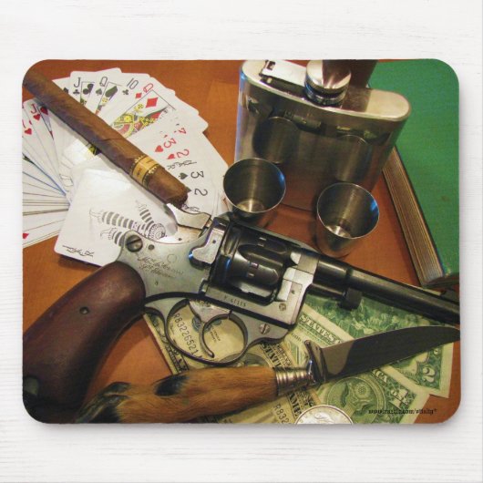 クールな銃のmousepad マウスパッド (正面)
