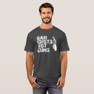 クールな銃のTシャツ-馬鹿銃ではなくを禁止して下さい Tシャツ