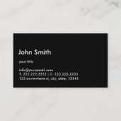 クールな鋼鉄移動式自動詳述の名刺 名刺 (裏面)