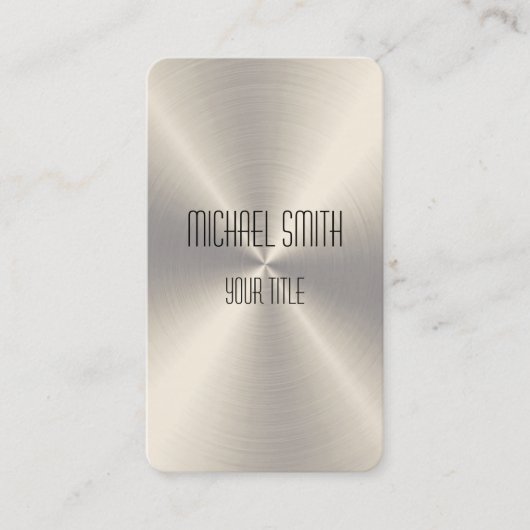 クールな鋼鉄金属 名刺 (正面)