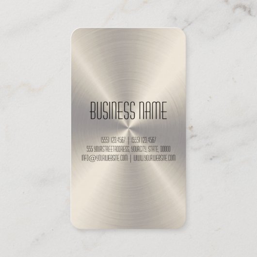 クールな鋼鉄金属 名刺 (裏面)