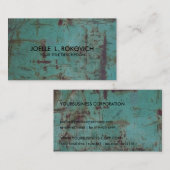 クールな錆ついたグランジで一般的な名刺のテンプレート 名刺 (正面/裏面)