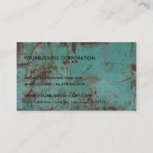 クールな錆ついたグランジで一般的な名刺のテンプレート 名刺 (裏面)