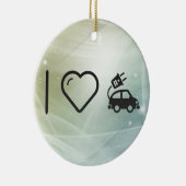 クールな電気自動車 セラミックオーナメント (右)
