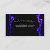 クールな青炎DJの名刺 名刺 (裏面)