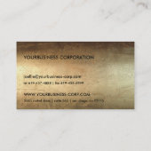 クールな青銅の飾り板灰色の具体的で一般的なビジネス 名刺 (裏面)