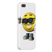 クールな顔 iPhoneケース (裏面右)