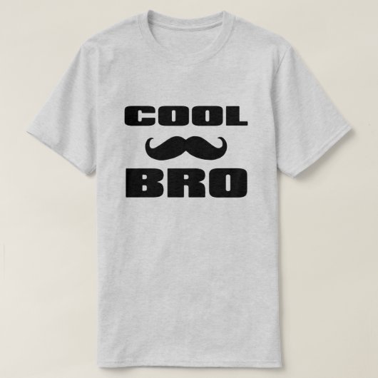 クールな髭Bro Tシャツ (デザイン正面)
