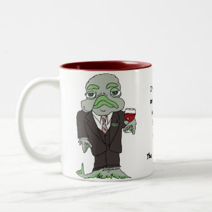 クールな魚のギフトのコーヒー・マグ ツートーンマグカップ