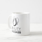 クールな魚釣りの低音の魚のギフトの美しいおよび低音 コーヒーマグカップ (正面左)