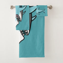 クールな鮫の名前をカスタムするタオルセット バスタオルセット
