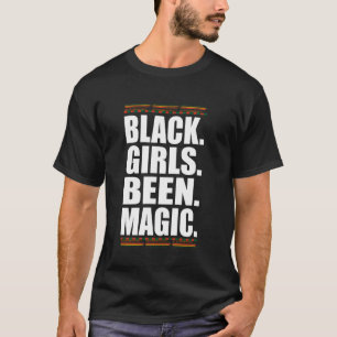 クールな黒人の女性はマジカルなメラニン Tシャツ