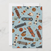 クールな2歳の誕生日招待状 | スケートボード 招待状 (裏面)