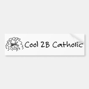 クールな2Bカトリック教徒 バンパーステッカー