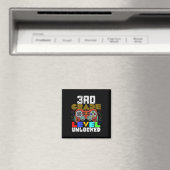 クールな3年生ゲーマーのバックトゥスクール マグネット (インサイチュ (食洗機))