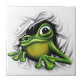 クールな3dカエル タイル (正面)