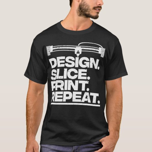 クールな3Dプリント 3Dプリンター・マシン印刷用 Tシャツ (正面)