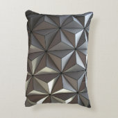 クールな3D灰色の枕 アクセントクッション (裏面(縦))