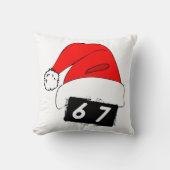 クールな67のクリスマスピロー。 クッション (正面)