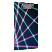 クールな80sレーザー光線ショーの背景のレトロのネオン クリップボード (右)