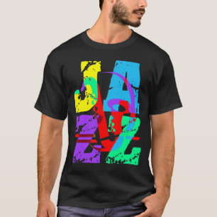 クールな、情報通のジャズ Tシャツ