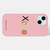 クールな「XOXO」ハート バレンタインデー Case-Mate iPhoneケース (裏面 (横))