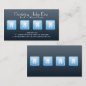 クールなappの白い歯の泡歯科名刺 名刺 (正面/裏面)