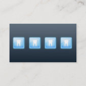 クールなappの白い歯の泡歯科名刺 名刺 (裏面)