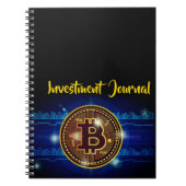クールなBitcoinのロゴの投資ジャーナルノート ノートブック (正面)